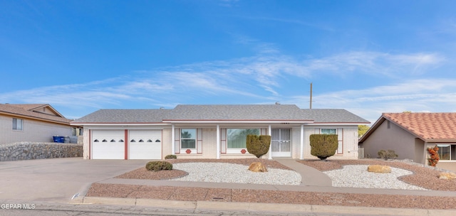 ranch-style house with a garage