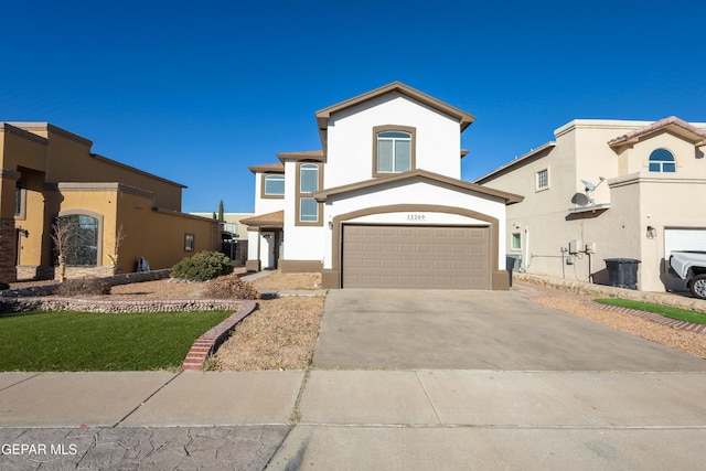 view of front of house featuring a garage