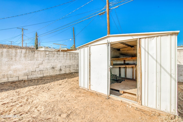 view of outdoor structure