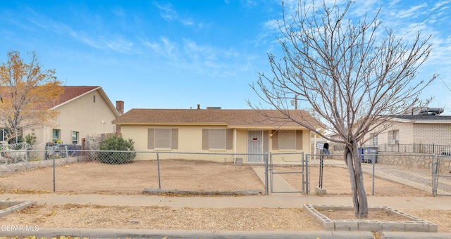 view of ranch-style house