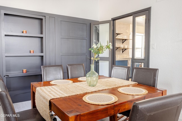 view of dining area