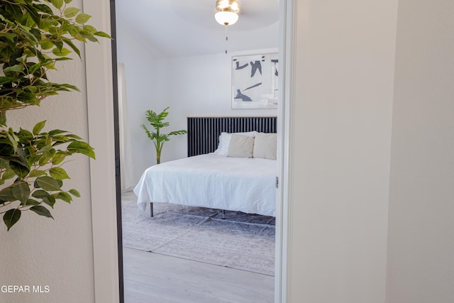 bedroom featuring light hardwood / wood-style floors