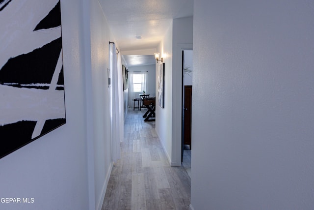 hall featuring wood-type flooring