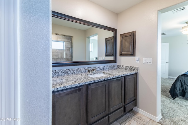 bathroom with vanity