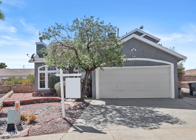 view of front of home featuring a garage