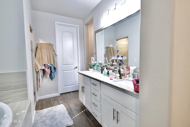 bathroom with vanity