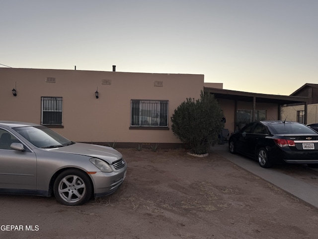 view of adobe home