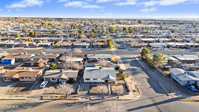 bird's eye view with a residential view