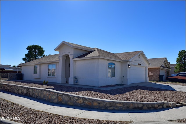 ranch-style house with a garage