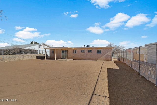 back of house featuring a patio