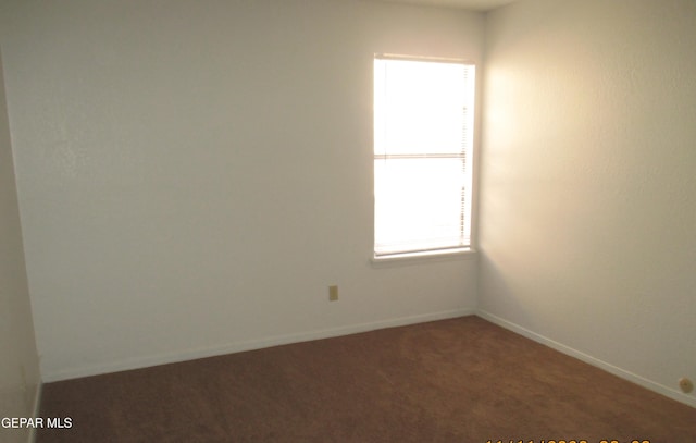 unfurnished room with carpet flooring