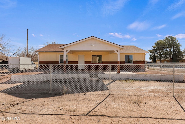 view of front of home