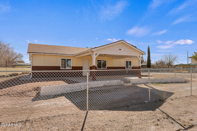 view of ranch-style house