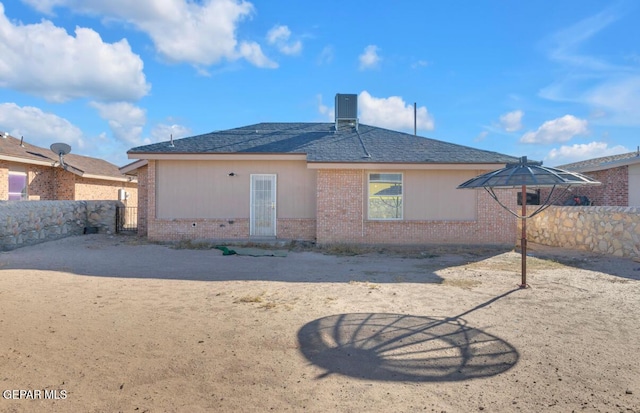 view of rear view of property