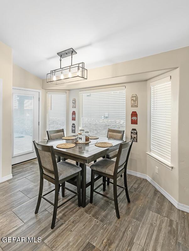 view of dining area