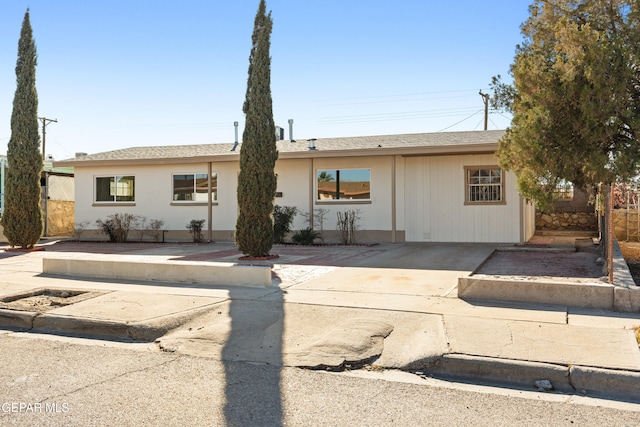 view of ranch-style home