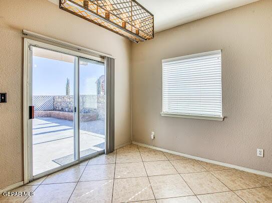 view of tiled empty room