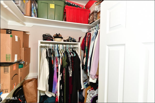 view of closet