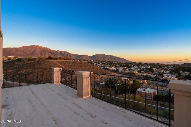 view of mountain feature