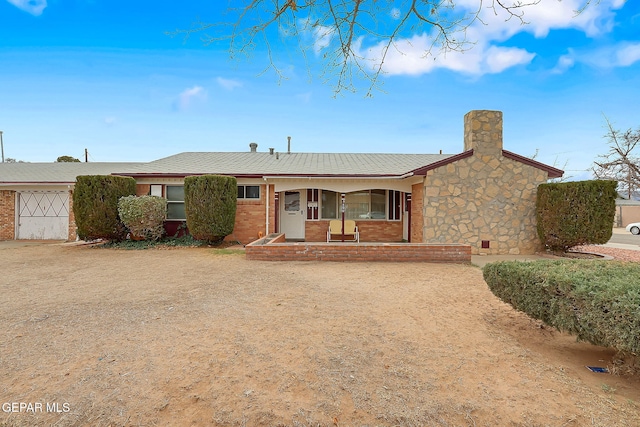 view of ranch-style home