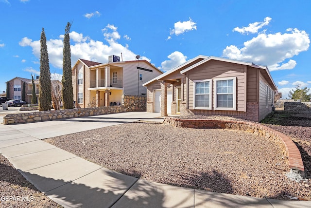 front of property featuring a garage