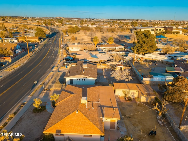 bird's eye view featuring a residential view