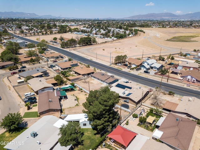 678 Lomaland Dr, El Paso, TX 79907 - aerial perspective of suburban area featuring a mountainous background