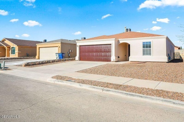 view of front of house featuring a garage