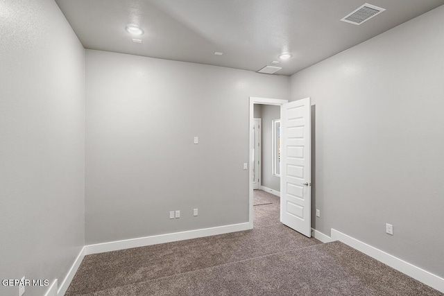 view of carpeted empty room