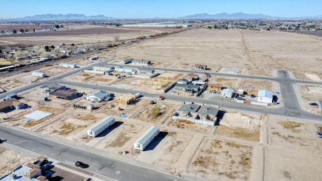 aerial view featuring a mountain view