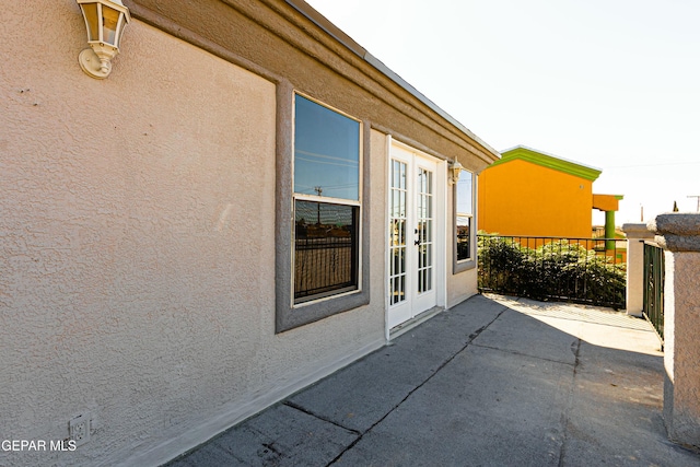 view of patio / terrace with french doors