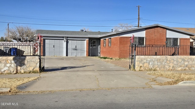 ranch-style house with a garage