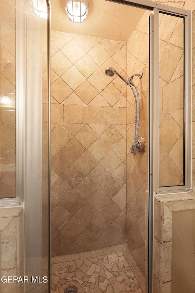 bathroom with an enclosed shower