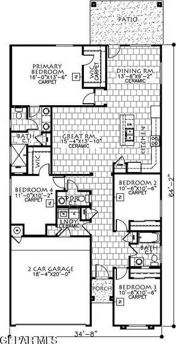 1022 Callie Ct, Socorro, TX 79927 - plan