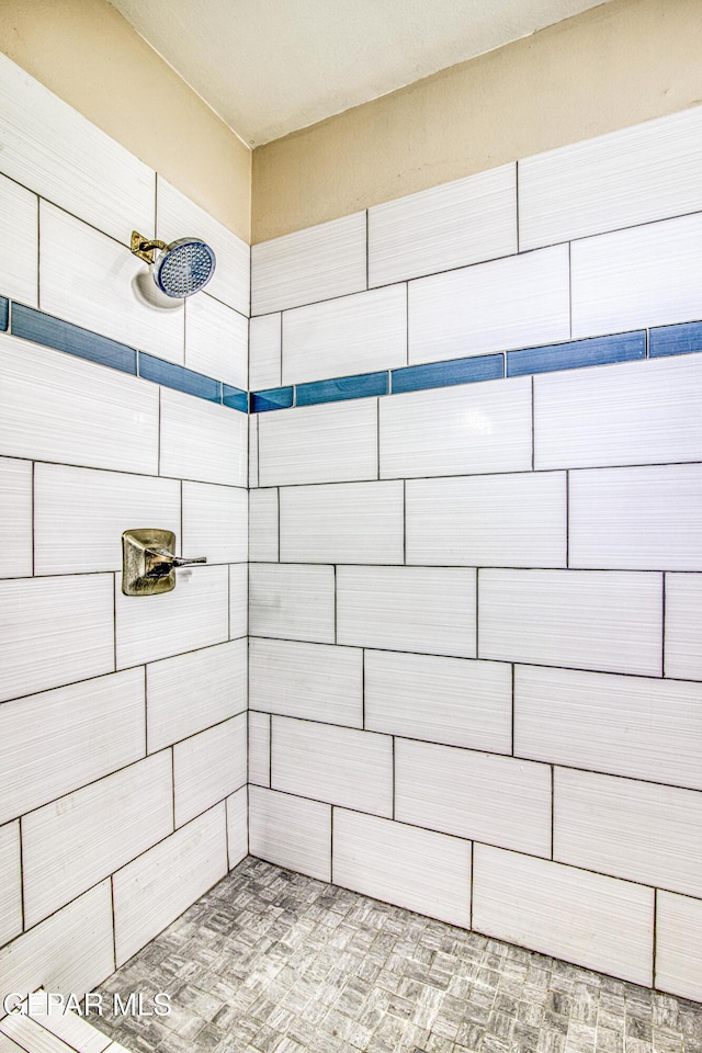 bathroom featuring a shower