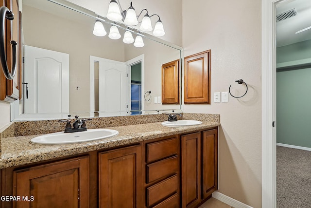 bathroom with vanity