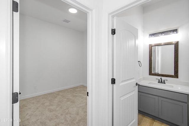 bathroom featuring vanity