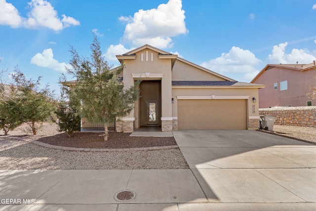 view of front of home featuring a garage