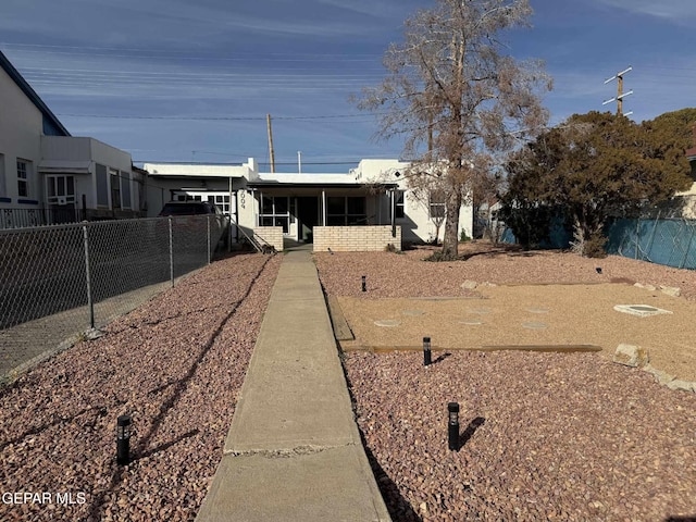 view of front of home