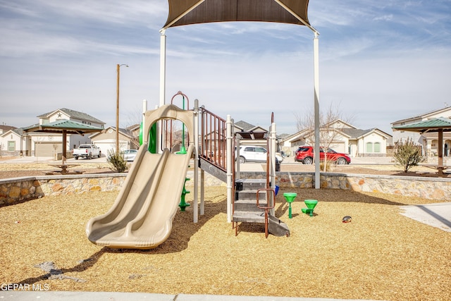 view of jungle gym