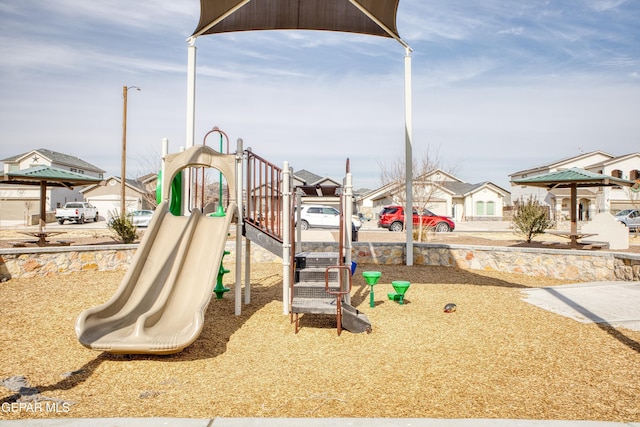 view of jungle gym