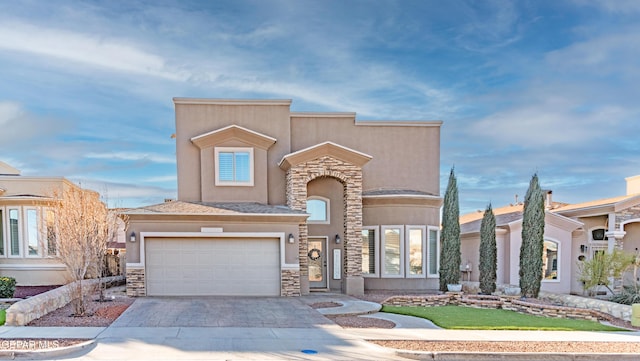 view of front of house featuring a garage