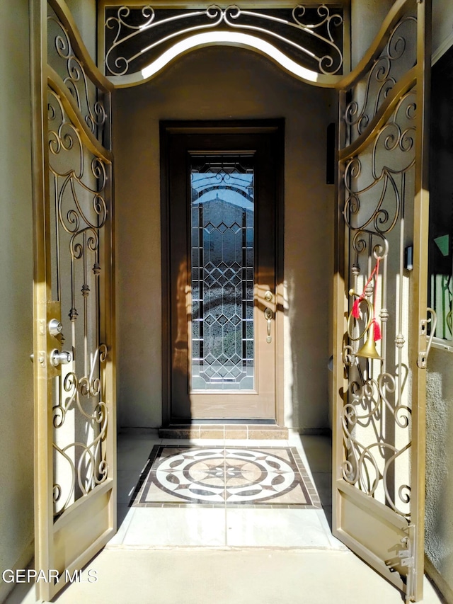view of exterior entry