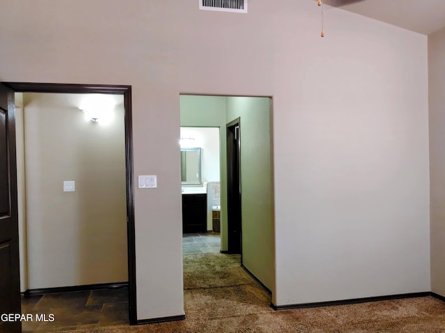 hallway with baseboards