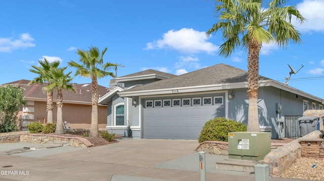 view of front of house featuring a garage