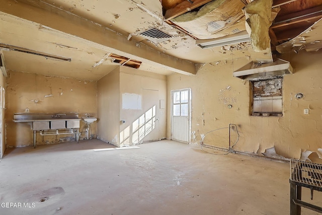 miscellaneous room featuring concrete floors