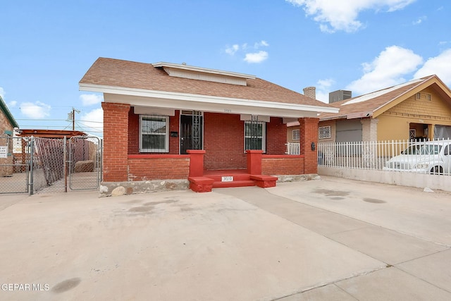 bungalow with covered porch