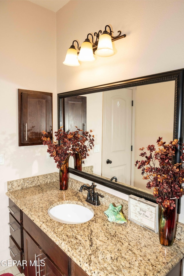 bathroom featuring vanity