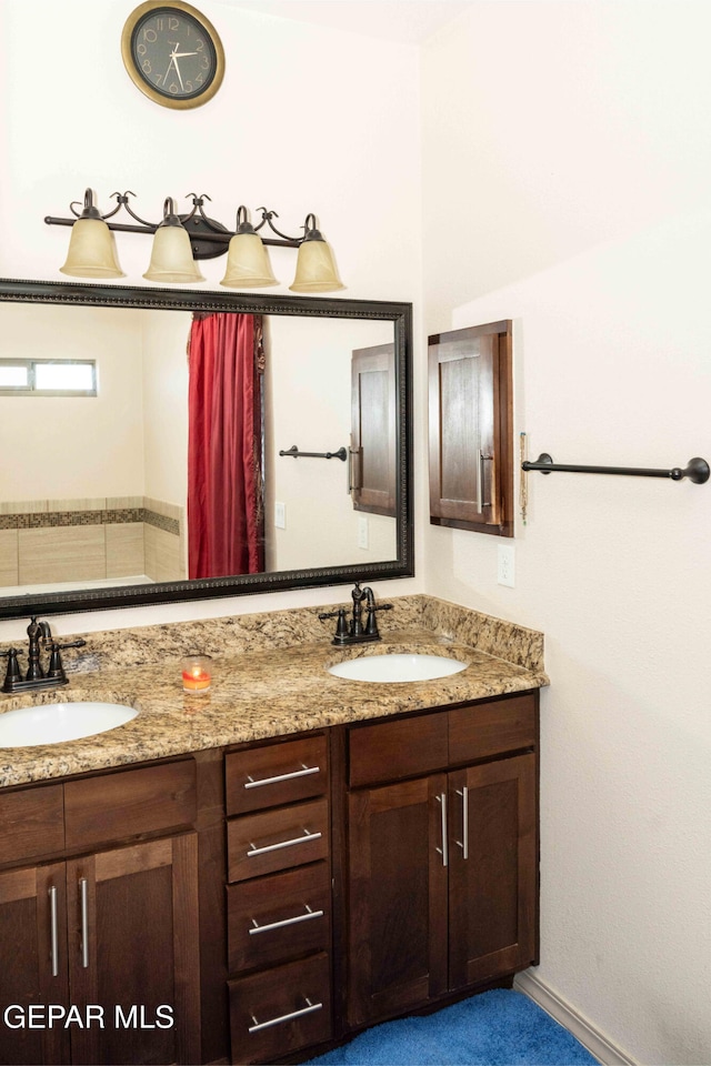 bathroom with vanity