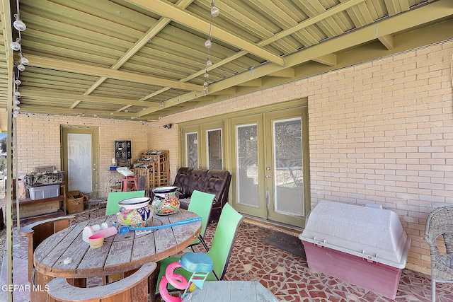 view of patio / terrace with french doors